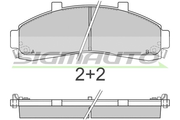 Brake Pad Set, disc brake (SPA829)