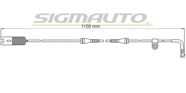 Warning Contact, brake pad wear (WI0578)