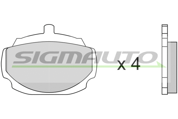 Brake Pad Set, disc brake (SPA033)