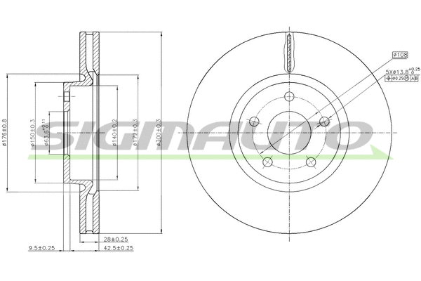 Brake Disc (DBB835V)
