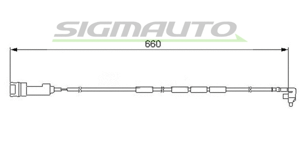 Warning Contact, brake pad wear (WI0517)