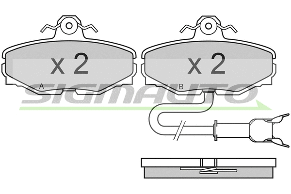 Brake Pad Set, disc brake (SPA467)