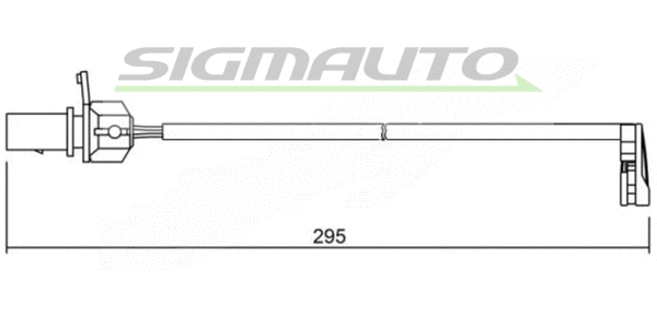 Warning Contact, brake pad wear (WI0723)
