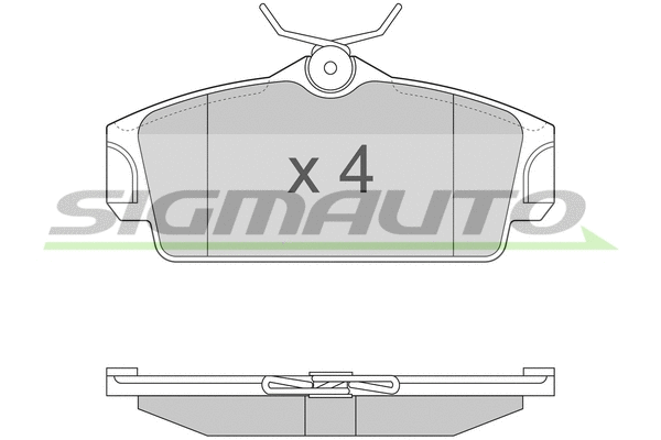 Brake Pad Set, disc brake (SPA862)