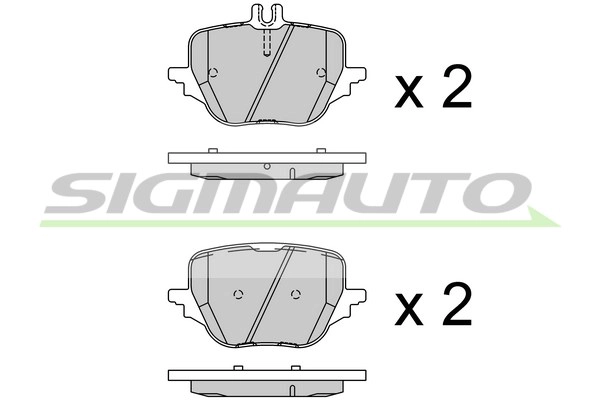 Brake Pad Set, disc brake (SPB945)