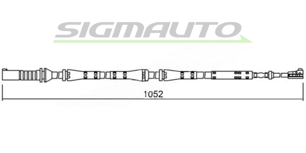 Warning Contact, brake pad wear (WI0684)