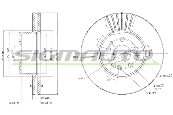 Brake Disc (DBA629V)