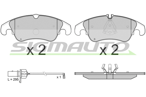 Brake Pad Set, disc brake (SPB347)