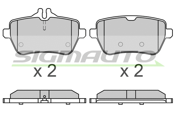 Brake Pad Set, disc brake (SPB672)
