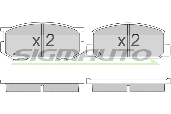 Brake Pad Set, disc brake (SPA165)