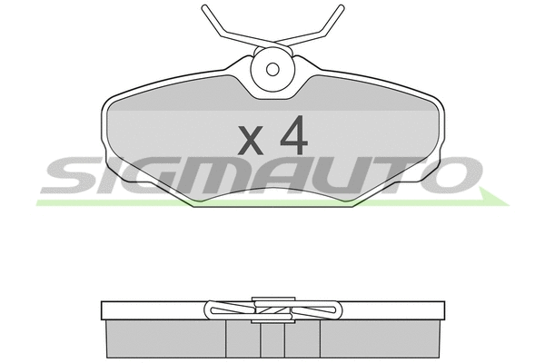 Brake Pad Set, disc brake (SPA884)