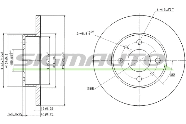 Brake Disc (DBA125S)