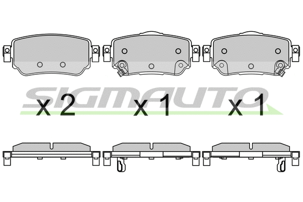 Brake Pad Set, disc brake (SPB630)