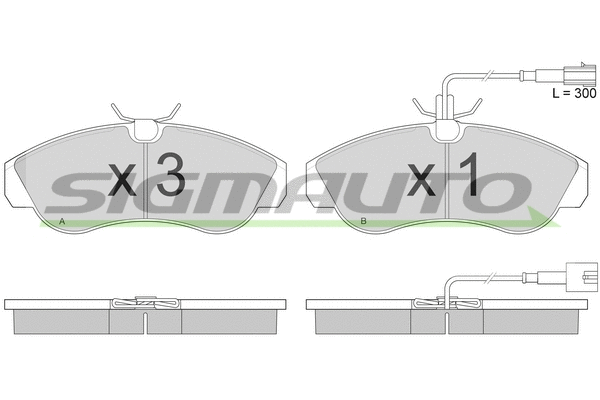 Brake Pad Set, disc brake (SPA889)