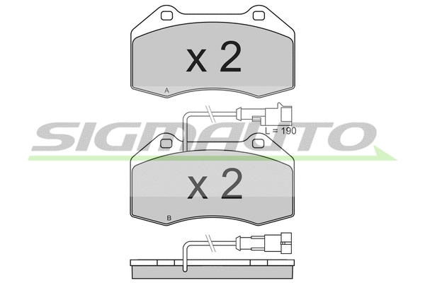 Brake Pad Set, disc brake (SPB354)