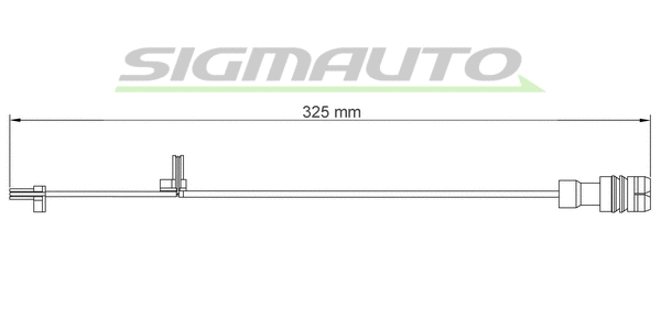 Warning Contact, brake pad wear (WI0537)