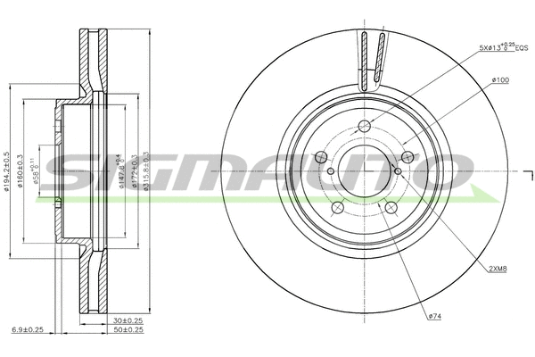 Brake Disc (DBB841V)