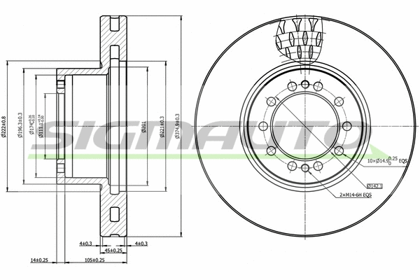 Brake Disc (DB0324V)