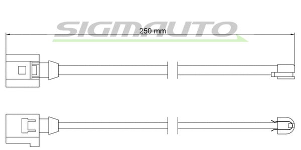 Warning Contact, brake pad wear (WI0767)