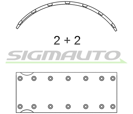Brake Shoe Set (SFA994)