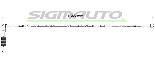 Warning Contact, brake pad wear (WI0582)