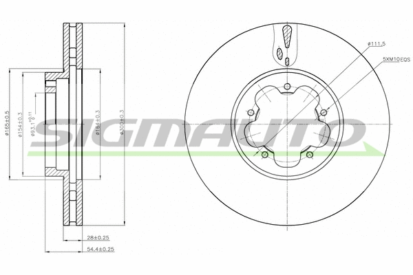 Brake Disc (DBB555V)