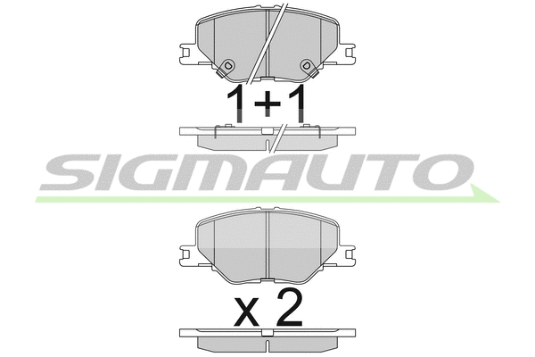 Brake Pad Set, disc brake (SPB835)
