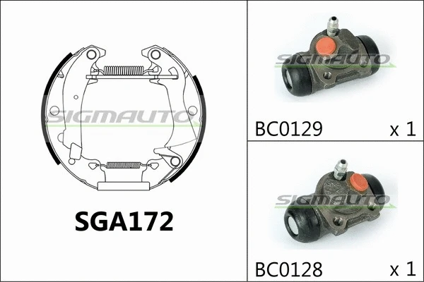 Brake Shoe Set (SGA172)