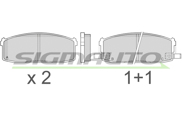 Brake Pad Set, disc brake (SPA510)
