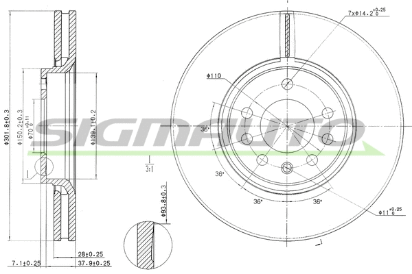 Brake Disc (DBB215V)