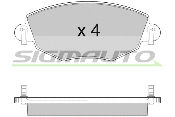 Brake Pad Set, disc brake (SPA926)