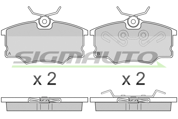 Brake Pad Set, disc brake (SPA805)