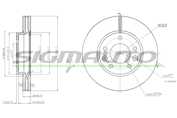 Brake Disc (DBB629V)