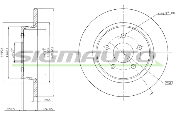 Brake Disc (DBC058S)
