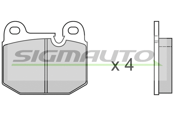 Brake Pad Set, disc brake (SPA144)