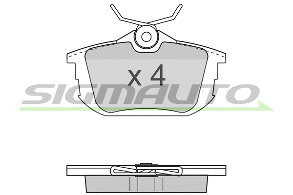 Brake Pad Set, disc brake (SPA742)
