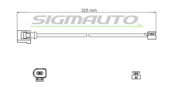 Warning Contact, brake pad wear (WI0817)