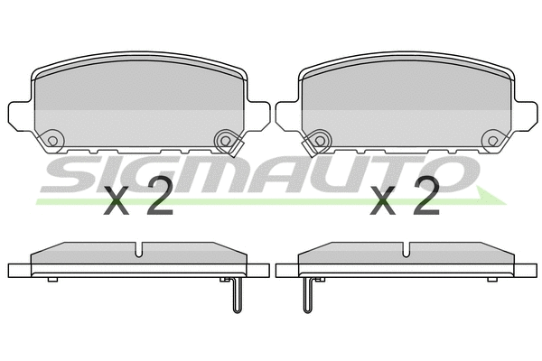 Brake Pad Set, disc brake (SPB745)