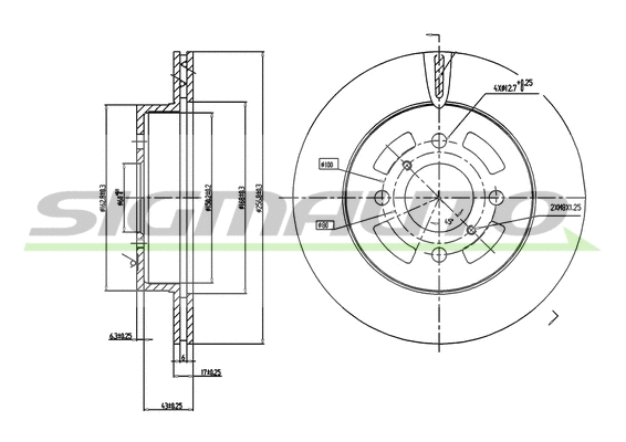 Brake Disc (DBB287V)