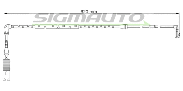 Warning Contact, brake pad wear (WI0652)