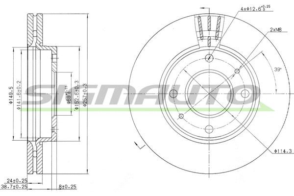 Brake Disc (DBB270V)