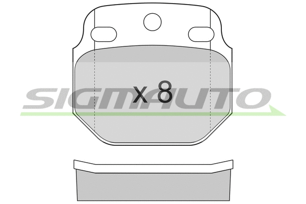Brake Pad Set, disc brake (SPT244)