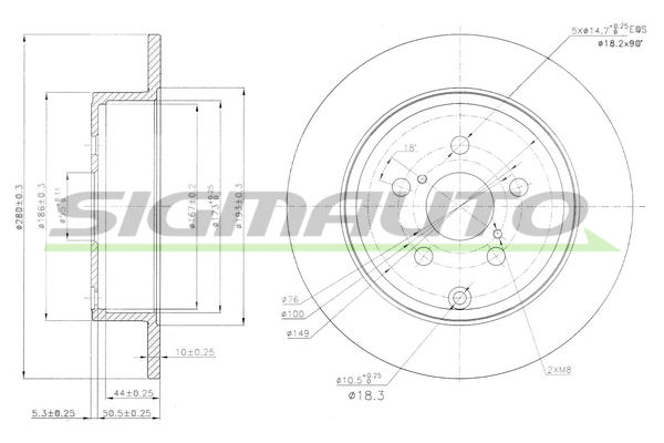 Brake Disc (DBB406S)