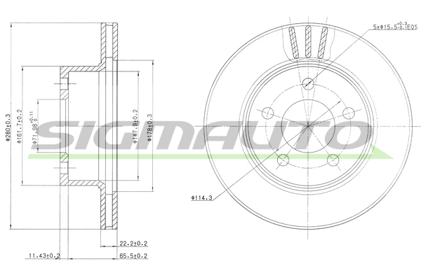 Brake Disc (DBA367V)