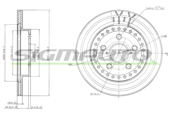 Brake Disc (DBB009V)