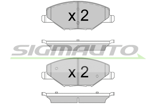 Brake Pad Set, disc brake (SPB591)