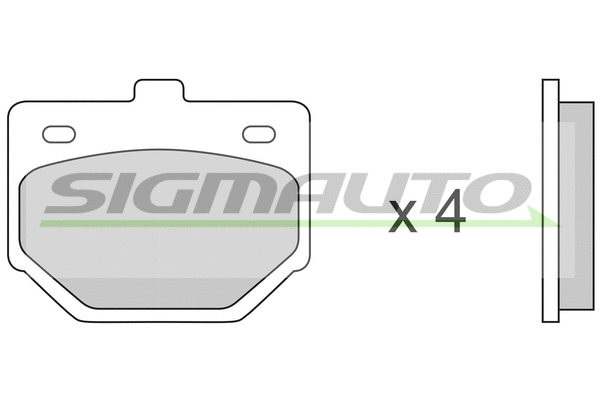 Brake Pad Set, disc brake (SPA174)