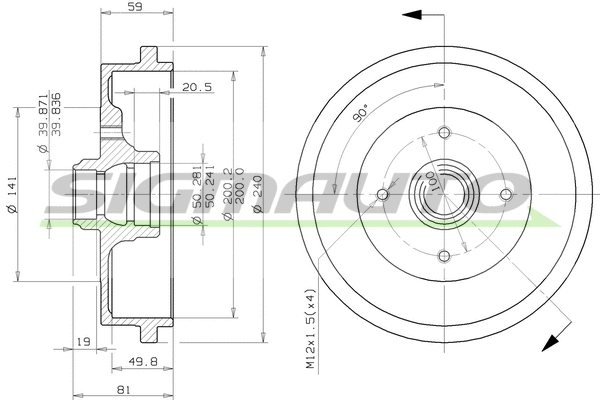 Brake Drum (DR5244)