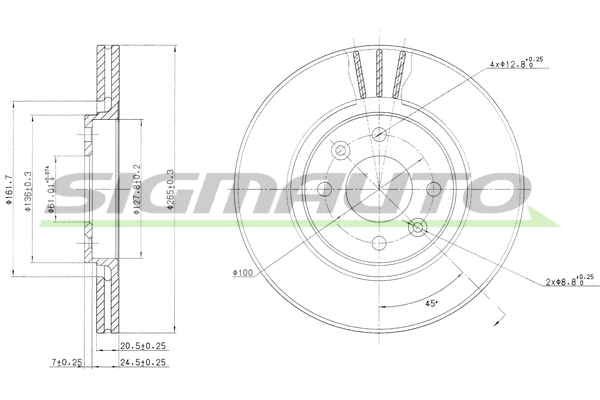 Brake Disc (DBA199V)