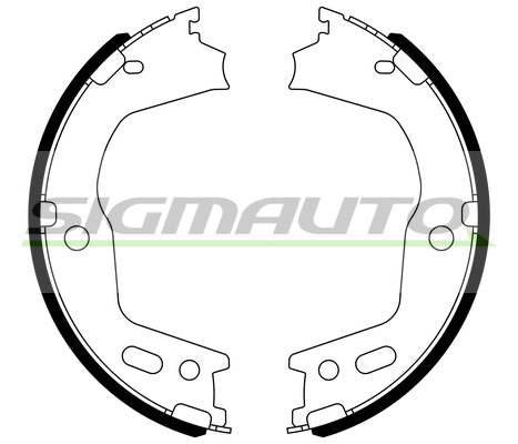 Brake Shoe Set, parking brake (SFA724)